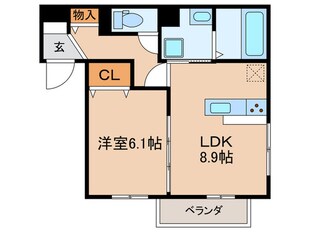 GL Plus HIGASHIYAGURAの物件間取画像